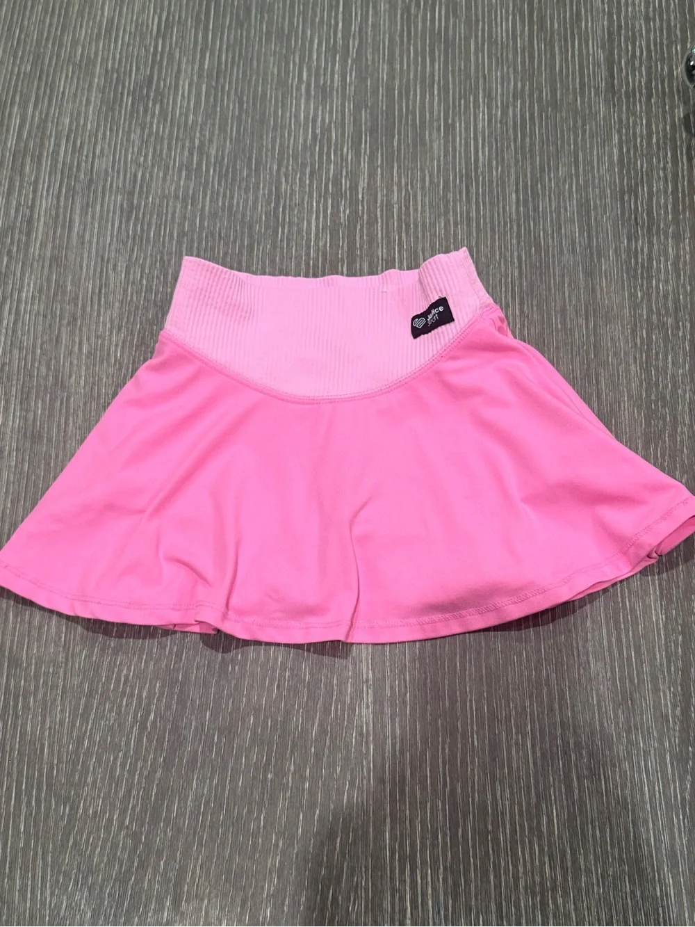 Used size XSmall justice kids athletic Pink Skater Skirt with Ribbed Waist